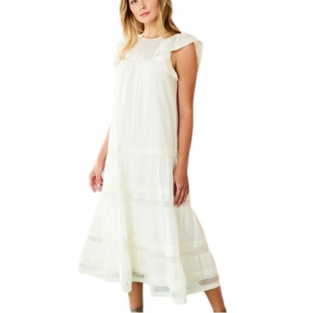 Marie Oliver Willow Dress Cool White Small
